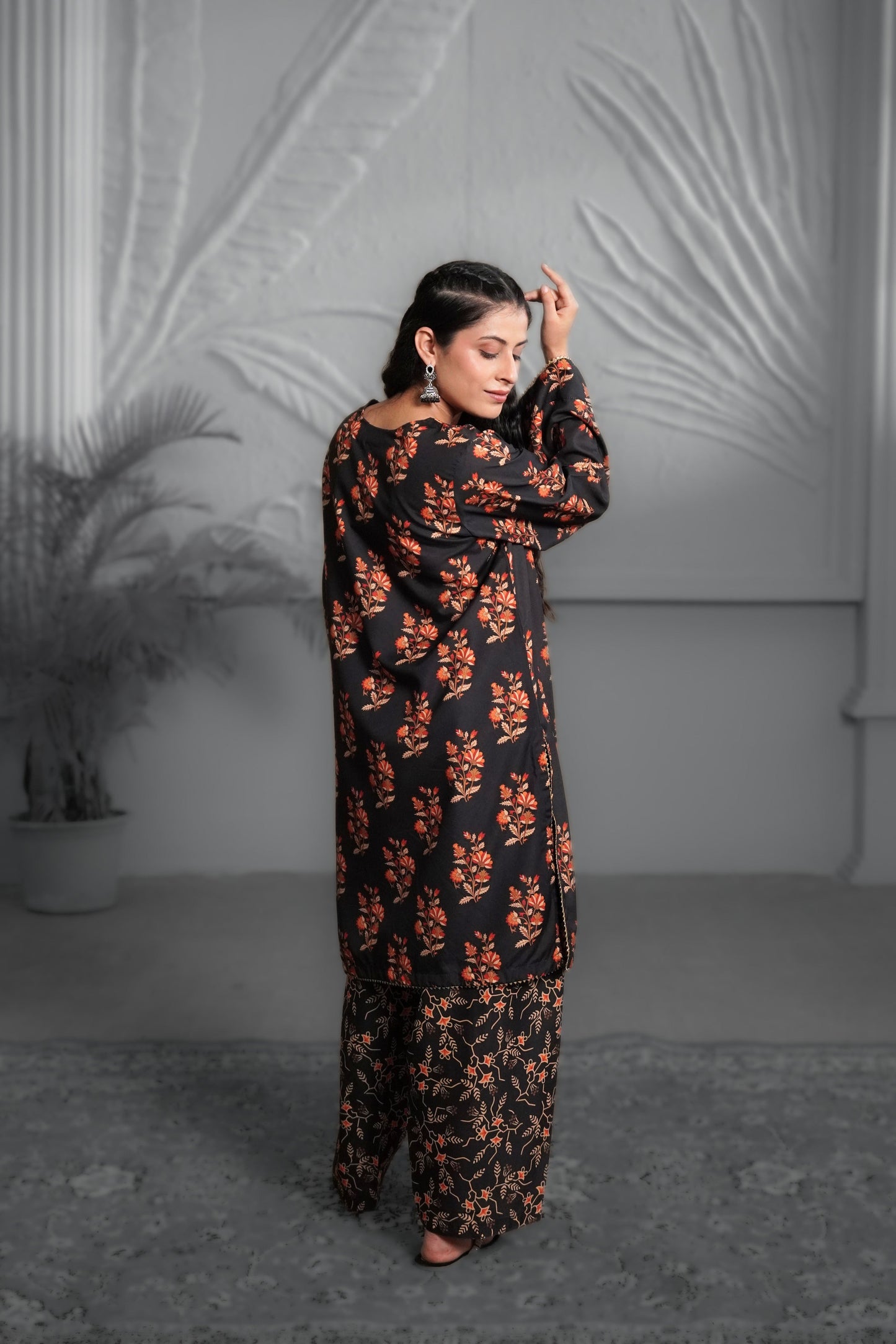 Midnight Flora Co-ord Set