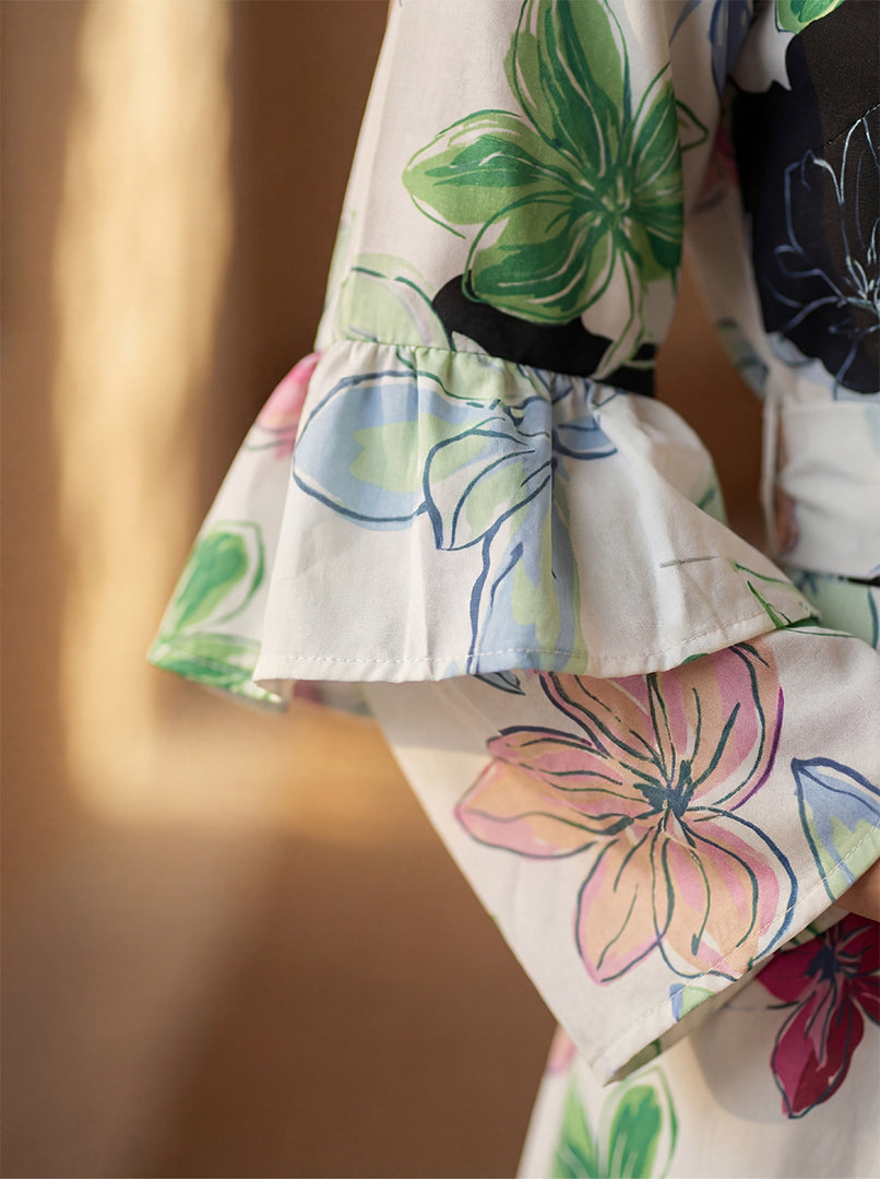 Floral Print Peplum