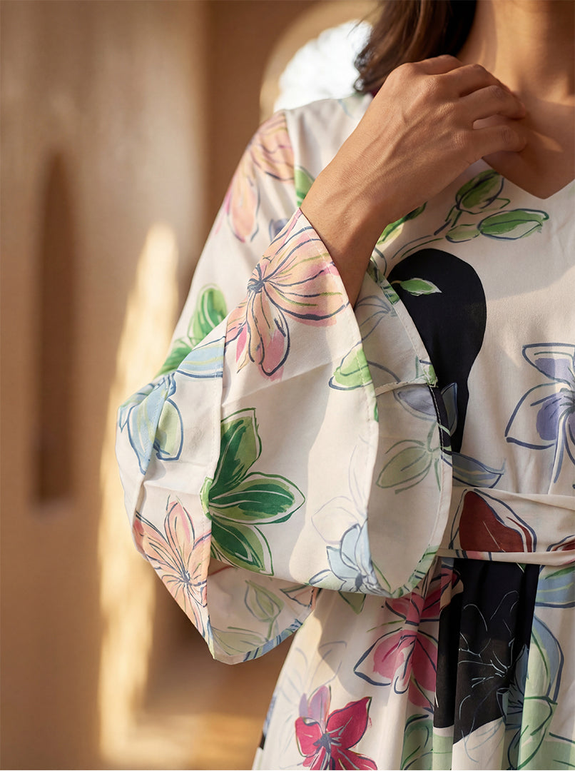 Floral Print Peplum